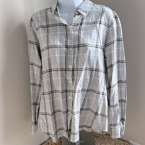LOFT Plaid Button Down